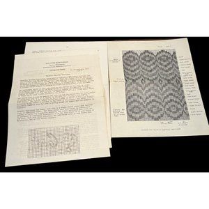 Bargello Tapestry Embroidery Pattern Country Gentleman Pillows and Scarfs 1941